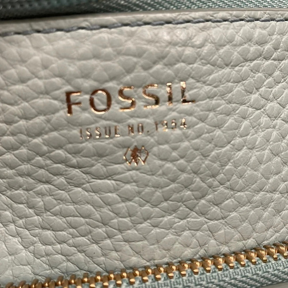 NWT FOSSIL FOSSIL Tessa Misty Jade Leather Cowhide Crossbody Bag - Picture 4 of 13